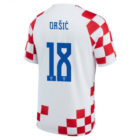 Dres Hrvatska Orsic 18 Domaći World Cup 2022 Kratkih Rukava - Muški