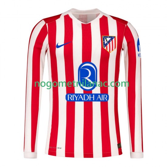 Dres Atlético Madrid Domaći 2025-2026 Dugim Rukavima - Muški