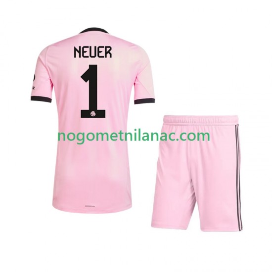 Golmanski Dres - Dres FC Bayern München Manuel Neuer 1 UCL Treći 2025-2026 Kratkih Rukava - Dječji