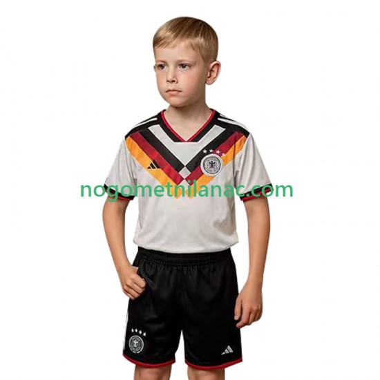 Dres Njemačka Domaći World Cup 2026 Kratkih Rukava - Dječji