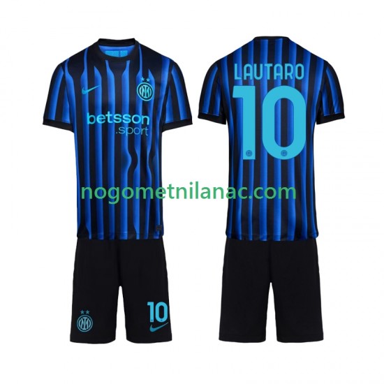 Dres Inter Milan Lautaro Martinez 10 Domaći 2025-2026 Kratkih Rukava - Dječji