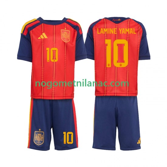 Dres Španjolska Lamine Yamal 10 Domaći World Cup 2026 Kratkih Rukava - Dječji
