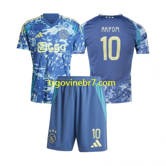 Dres AFC Ajax Chuba Akpom 10 Gostujući 2024-2025 Kratkih Rukava - Dječji