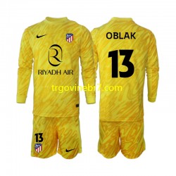 Golmanski Dres - Dres Atlético Madrid Jan Oblak 13 Treći 2024-2025 Dugim Rukavima - Dječji