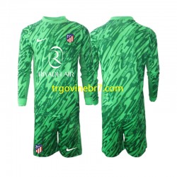 Golmanski Dres - Dres Atlético Madrid Gostujući 2024-2025 Dugim Rukavima - Dječji