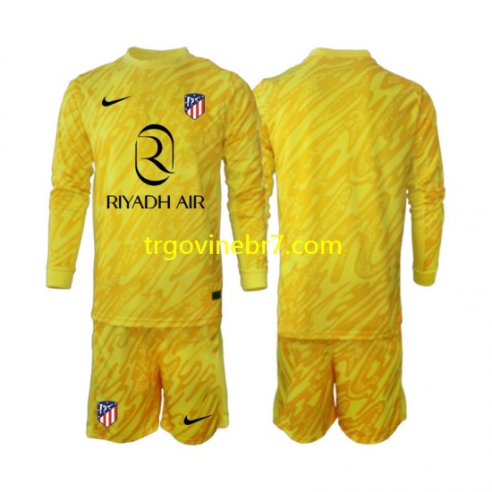Golmanski Dres - Dres Atlético Madrid Treći 2024-2025 Dugim Rukavima - Dječji
