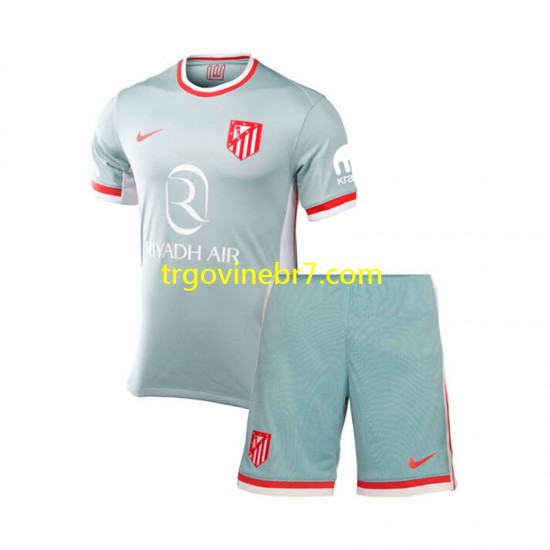 Dres Atlético Madrid Gostujući 2024-2025 Kratkih Rukava - Dječji