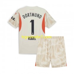Golmanski Dres - Dres Borussia Dortmund Gregor Kobel 1 Domaći 2024-2025 Kratkih Rukava - Dječji Golmanski Dres - Dres Borussia Dortmund Gregor Kobel 1 Domaći 2024-2025 Kratkih Rukava - Dječji