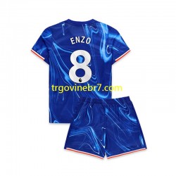 Dres Chelsea Enzo 8 Domaći 2024-2025 Kratkih Rukava - Dječji Dres Chelsea Enzo 8 Domaći 2024-2025 Kratkih Rukava - Dječji