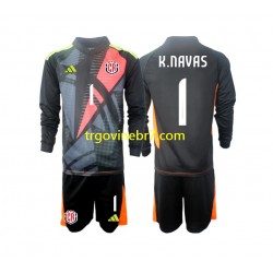 Golmanski Dres - Dres Kostarika Keylor Navas 1 Treći 2024 Dugim Rukavima - Dječji Golmanski Dres - Dres Kostarika Keylor Navas 1 Treći 2024 Dugim Rukavima - Dječji