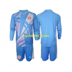 Golmanski Dres - Dres Kostarika Domaći 2024 Dugim Rukavima - Dječji Golmanski Dres - Dres Kostarika Domaći 2024 Dugim Rukavima - Dječji