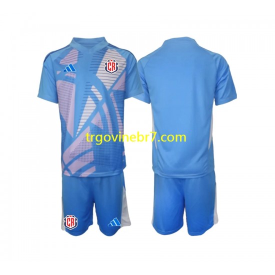 Golmanski Dres - Dres Kostarika Domaći 2024 Kratkih Rukava - Dječji