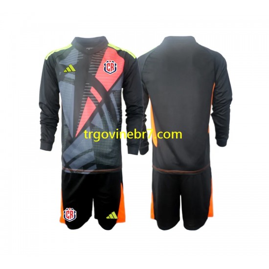 Golmanski Dres - Dres Kostarika Treći 2024 Dugim Rukavima - Dječji