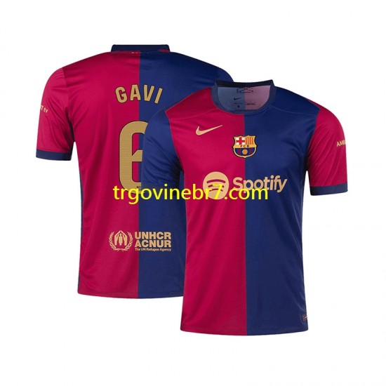 Dres FC Barcelona GAVI 6 Domaći 2024-2025 Kratkih Rukava - Muški