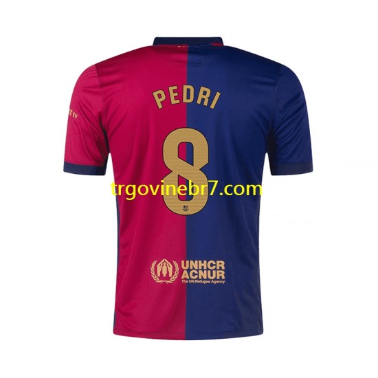 Dres FC Barcelona PEDRI 8 Domaći 2024-2025 Kratkih Rukava - Muški