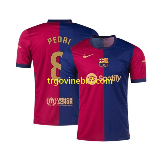 Dres FC Barcelona PEDRI 8 Domaći 2024-2025 Kratkih Rukava - Muški