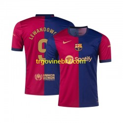 Dres FC Barcelona Robert Lewandowski 9 Domaći 2024-2025 Kratkih Rukava - Muški