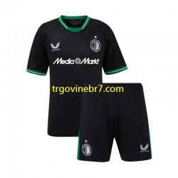 Dres Feyenoord Rotterdam Gostujući 2024-2025 Kratkih Rukava - Dječji