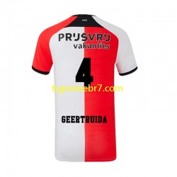 Dres Feyenoord Rotterdam Lutsharel Geertruida 4 Domaći 2024-2025 Kratkih Rukava - Muški