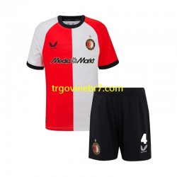 Dres Feyenoord Rotterdam Lutsharel Geertruida 4 Domaći 2024-2025 Kratkih Rukava - Dječji