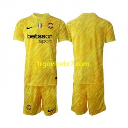 Golmanski Dres - Dres Inter Milan Gostujući 2024-2025 Kratkih Rukava - Dječji