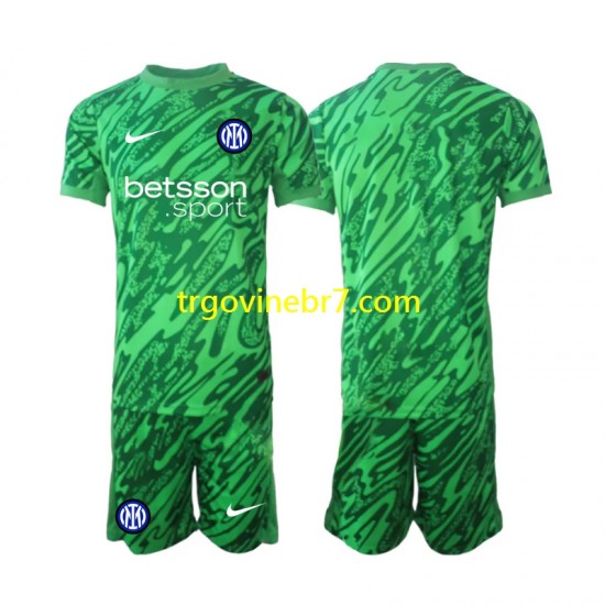 Golmanski Dres - Dres Inter Milan Domaći 2024-2025 Kratkih Rukava - Dječji