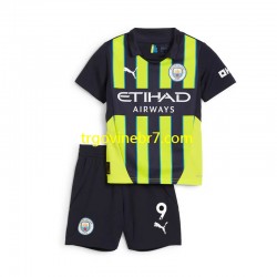 Dres Manchester City Haaland 9 Gostujući 2024-2025 Kratkih Rukava - Dječji
