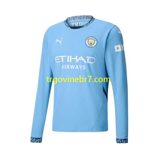 Dres Manchester City Domaći 2024-2025 Dugim Rukavima - Muški