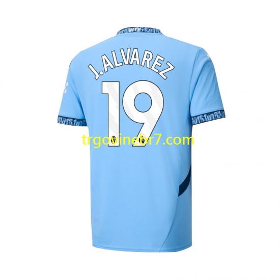 Dres Manchester City Julian Alvarez 19 Domaći 2024-2025 Kratkih Rukava - Muški