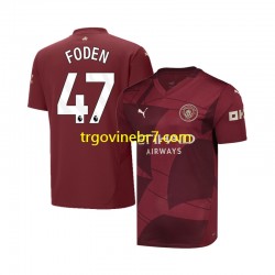 Dres Manchester City Phil Foden 47 Treći 2024-2025 Kratkih Rukava - Muški Dres Manchester City Phil Foden 47 Treći 2024-2025 Kratkih Rukava - Muški