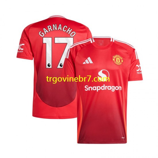 Dres Manchester United Alejandro Garnacho 17 Domaći 2024-2025 Kratkih Rukava - Muški