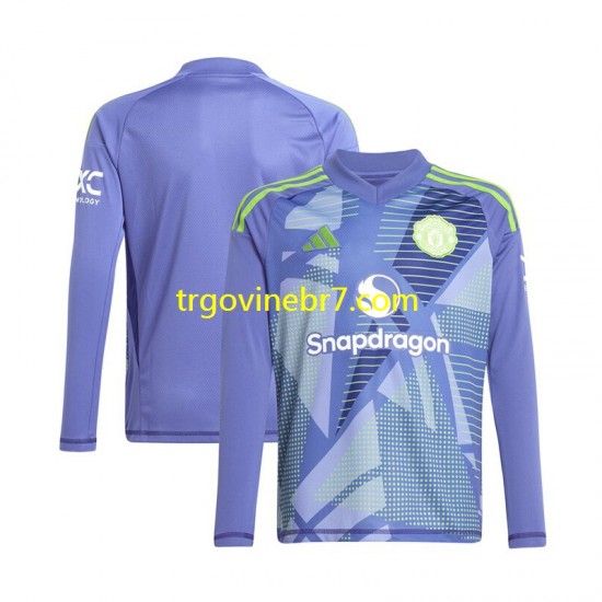 Golmanski Dres - Dres Manchester United Domaći 2024-2025 Dugim Rukavima - Muški
