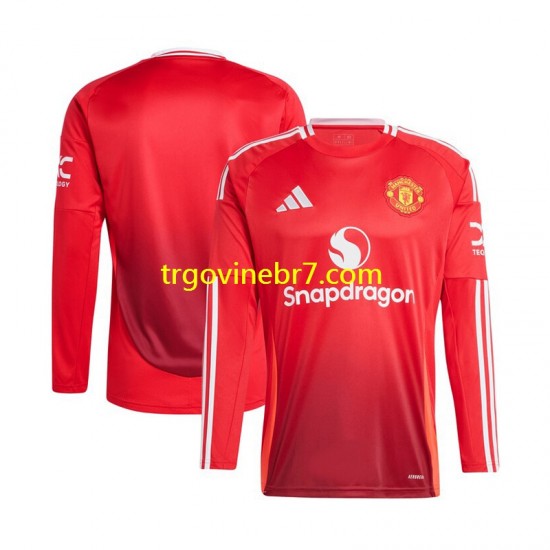 Dres Manchester United Domaći 2024-2025 Dugim Rukavima - Muški