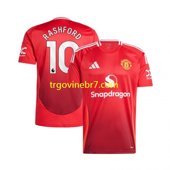 Dres Manchester United Marcus Rashford 10 Domaći 2024-2025 Kratkih Rukava - Muški