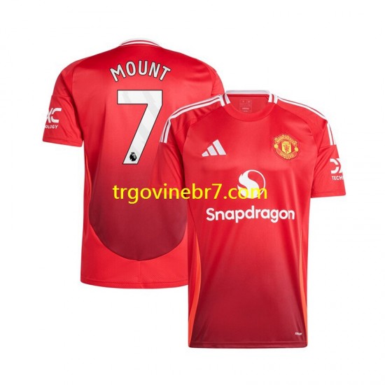 Dres Manchester United Mason Mount 7 Domaći 2024-2025 Kratkih Rukava - Muški