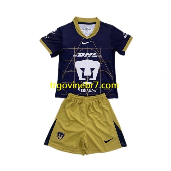 Dres Pumas UNAM Gostujući 2024-2025 Kratkih Rukava - Dječji