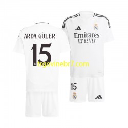 Dres Real Madrid Arda Guler 15 Domaći 2024-2025 Kratkih Rukava - Dječji