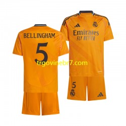 Dres Real Madrid BELLINGHAM 5 Gostujući 2024-2025 Kratkih Rukava - Dječji