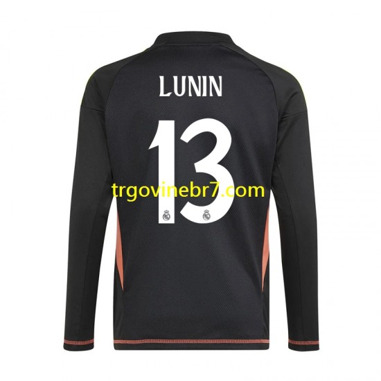 Golmanski Dres - Dres Real Madrid Andriy Lunin 13 Gostujući 2024-2025 Dugim Rukavima - Muški