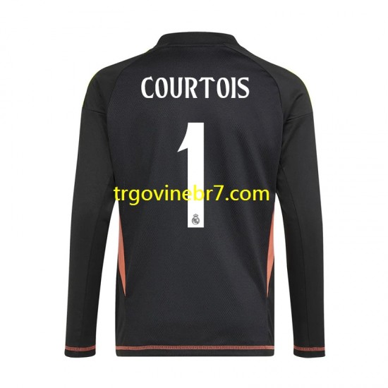 Golmanski Dres - Dres Real Madrid Thibaut Courtois 1 Gostujući 2024-2025 Kratkih Rukava - Muški