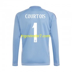 Golmanski Dres - Dres Real Madrid Thibaut Courtois 1 Domaći 2024-2025 Dugim Rukavima - Muški