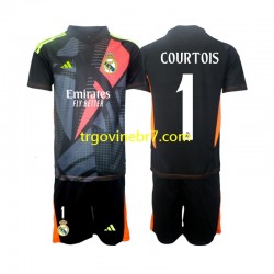 Golmanski Dres - Dres Real Madrid Thibaut Courtois 1 Gostujući 2024-2025 Kratkih Rukava - Dječji