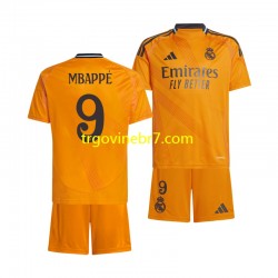 Dres Real Madrid Kylian Mbappé 9 Gostujući 2024-2025 Kratkih Rukava - Dječji Dres Real Madrid Kylian Mbappé 9 Gostujući 2024-2025 Kratkih Rukava - Dječji