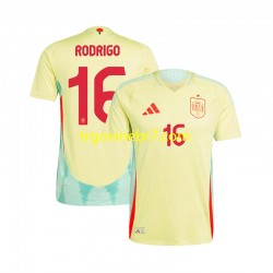Dres Španjolska RODRIGO 16 Gostujući Euro 2024 Kratkih Rukava - Muški Dres Španjolska RODRIGO 16 Gostujući Euro 2024 Kratkih Rukava - Muški
