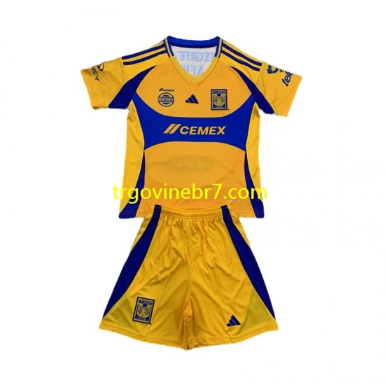 Dres Tigres UANL Domaći 2024-2025 Kratkih Rukava - Dječji