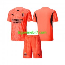 Golmanski Dres - Dres AC Milan Četvrti 2024-2025 Kratkih Rukava - Dječji Golmanski Dres - Dres AC Milan Četvrti 2024-2025 Kratkih Rukava - Dječji