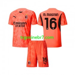 Golmanski Dres - Dres AC Milan Mike Maignan 16 Četvrti 2024-2025 Kratkih Rukava - Dječji Golmanski Dres - Dres AC Milan Mike Maignan 16 Četvrti 2024-2025 Kratkih Rukava - Dječji