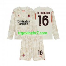 Golmanski Dres - Dres AC Milan Mike Maignan 16 Treći 2024-2025 Dugim Rukavima - Dječji Golmanski Dres - Dres AC Milan Mike Maignan 16 Treći 2024-2025 Dugim Rukavima - Dječji