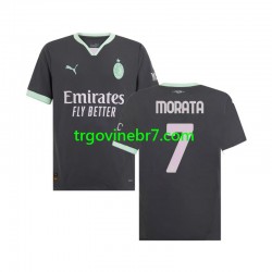 Dres AC Milan Morata 7 Treći 2024-2025 Kratkih Rukava - Muški Dres AC Milan Morata 7 Treći 2024-2025 Kratkih Rukava - Muški