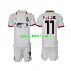 Dres AC Milan Pulisic 11 Gostujući 2024-2025 Kratkih Rukava - Dječji Dres AC Milan Pulisic 11 Gostujući 2024-2025 Kratkih Rukava - Dječji